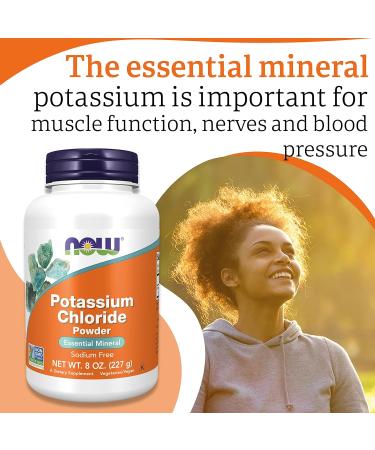 Now Foods Potassium Chloride Powder 227g - Lab-Tested, Gluten Free, Soy Free, Vegetarian - Buy Online on GoSupps.com