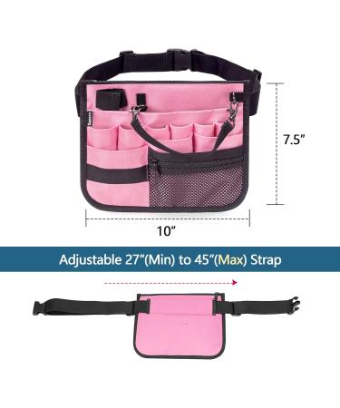 Damero Nurse Fanny Pack - Pink Waist Bag with Tape Holder for Stethoscopes & Medical Supplies - Buy Online on GoSupps.com
