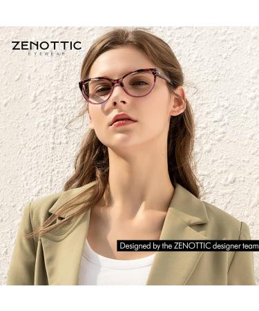Zenottic Women's Fashion Reading Glasses - 4 Stylish Pairs in Pink Gray Brown & Blue | 2.0x Magnification for Work Outdoor & Parties - Shop Internationally! - Buy Online on GoSupps.com