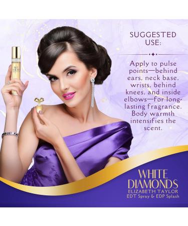 Elizabeth Taylor White Diamonds Perfume for Women Gift Set - 4 PC 1.7 Fl. oz 1.7 Fl Oz (Pack of 4) - Buy Online on GoSupps.com