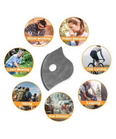 AstroAI 12 PCS Activated Carbon Filters Replacement Set for Dust Face Masks with Breathing Valves and Soft Nose Pads - Buy Online on GoSupps.com