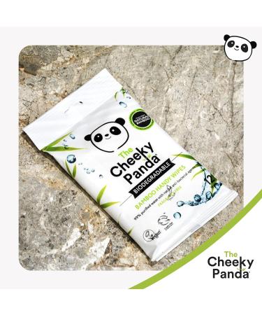 The Cheeky Panda Bamboo Hand Wipes - 12 Travel Wipes | Plastic Free & Biodegradable | 12 Count Pack - Buy Online on GoSupps.com