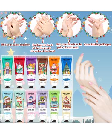 NLMWTI Mini Hand Creams 12 Pieces Hand Cream Repairing Hand Cream Moisturizing Hand Cream for Dry Hands and Feet Christmas Valentine's Day Birthday for Mom Girlfriend - Buy Online on GoSupps.com