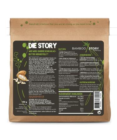 Buy NEW Bamboo Story Organic Cocoa Butter Cold Pressed Criollo Cocoa Chips | 150g | 100% Pure International Shipping Available - Buy Online on GoSupps.com