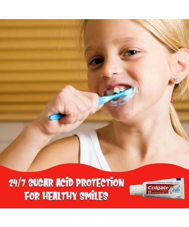 Colgate Kids Cavity Protection Fluoride Toothpaste 6 Pack Bubble Fruit Flavor Children's Toothpaste for Ages 2+ Sugar Free No Artificial Preservatives Travel Size 0.85 oz Each - Buy Online on GoSupps.com