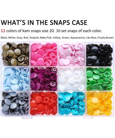 KAM Snaps Starter Kit - 360pcs Size 20 + Snap Pliers for Crafts & Clothing - Buy Online on GoSupps.com
