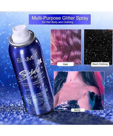 Shiny Glitter Spray for Hair and Body - 2.11 oz - Buy Online on GoSupps.com