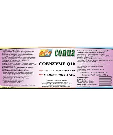 CoQ10 Ubichinon - 120 Veg Capsules | Powerful Antioxidant for Anti-Aging & Energy | Marine Collagen & Vitamin E | Boost Elasticity & Flexibility - Buy Online on GoSupps.com