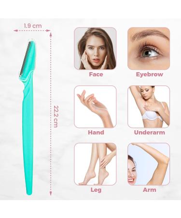 Fine Lines - Eyebrow Razor - Pack of 6 with Guarantee | Face Razors for Women Manual Shavers before Makeup | Eyebrow Shaper with Dermaplaning Razors for Face | Facial Hair Remover Multicolour Pack of 6 - Buy Online on GoSupps.com