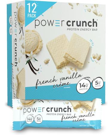 Power Crunch Protein Bar Strawberry Cr me 12 Count Pink & Protein Energy Bar Orignal French Vanilla Creme 1.4-Ounce Bar - Buy Online on GoSupps.com