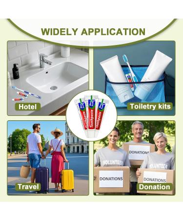 JoseHana 50 pcs Bulk Travel Size Toothpaste,0.176 oz Extra Small Toothpaste Travel Size Bulk Disposable for Hotel, Guests, Homeless, Charity, Mint (Mini Size, Only for Single Use) - Buy Online on GoSupps.com