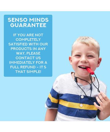 Chew Necklace Bundle - Silicone Chewies for Sensory Relief - Autism & ADHD Tool - Oral Motor Aid for Kids & Adults - 5 Pack by Senso Minds - Buy Online on GoSupps.com