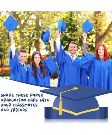 40-Piece Adjustable Blue Paper Graduation Crowns for Kids - Buy Online on GoSupps.com