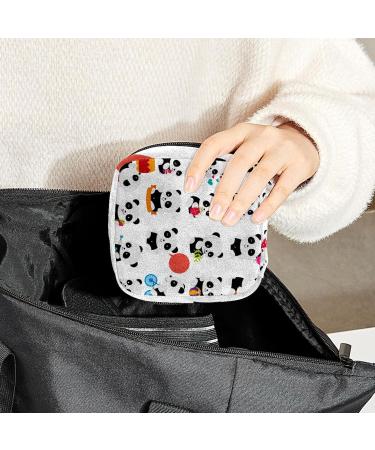 Pandas Sanitary Napkin Storage Bag Feminine Menstrual Cup Pouches Nursing Pad Holder Tampon Bags Portable Period Bag for Women Teen Girls 1Pcs Multi-colored 13 - Buy Online on GoSupps.com
