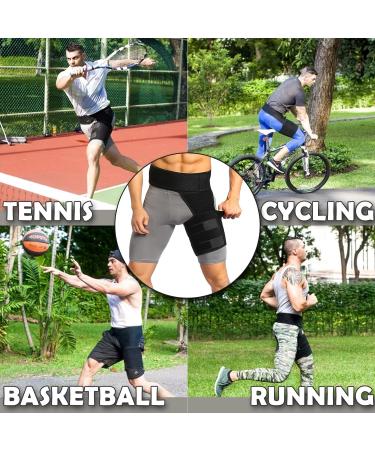 Milltrip Hamstring Support | Compression Wrap Thigh Brace for Hip Sciatica & Groin Strain Relief - Men & Women - Buy Online on GoSupps.com