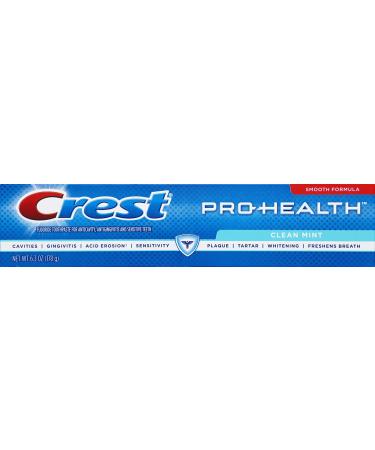Crest Pro-Health Smooth Formula Toothpaste Clean Mint Paste 6.3 Oz 0.4 Lb