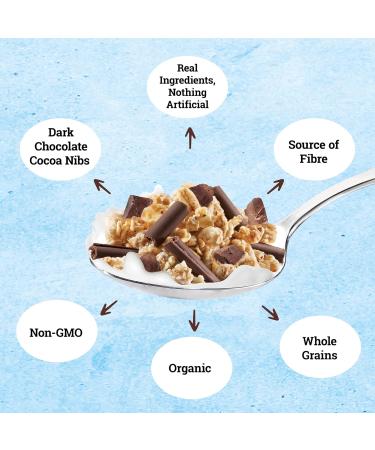 Jordans Organic Morning Crisp Granola Cereal - Decadent Dark Chocolate & Cocoa Nibs 375g Dark Chocolate & Cocoa Nibs 450 g (Pack of 1) - Buy Online on GoSupps.com