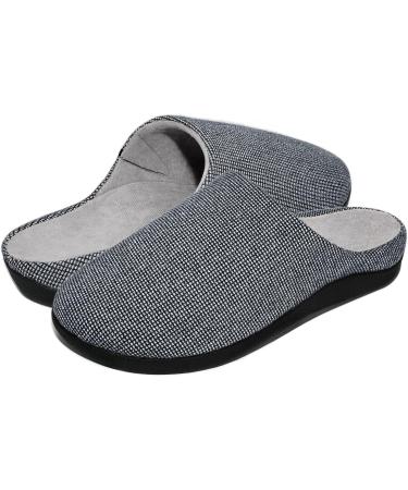 V.Step Orthotic Slippers with Arch Support | Orthopedic House Slipper for Men & Women | Plantar Fasciitis Relief | Grey, 8.5 Wide Women/6.5 Men - Buy Online on GoSupps.com