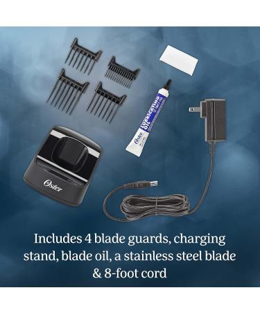 Oster Professional Cordless Hair Clippers Set - Fast Feed Burgundy 9 Piece for Barbers & Hair Cutting - Buy Online on GoSupps.com