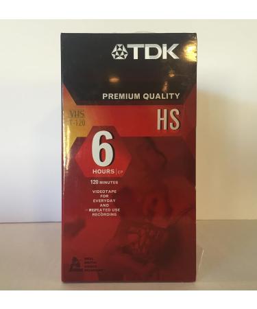 TDK 7 Pack T-120 VHS Video Tape - Premium Quality, 120 Minute/6 Hour, Discontinued by Manufacturer - Buy Online on GoSupps.com