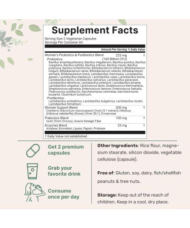 Micro Ingredients 8-in-1 Multi Collagen Powder & Women s Probiotics 100 Billion CFU Veggie Capsules | 2 Pack | Hydrolyzed Peptides + Hyaluronic Acid & Vitamin C | 40 Strains + Cranberry & D-Mannose - Buy Online on GoSupps.com