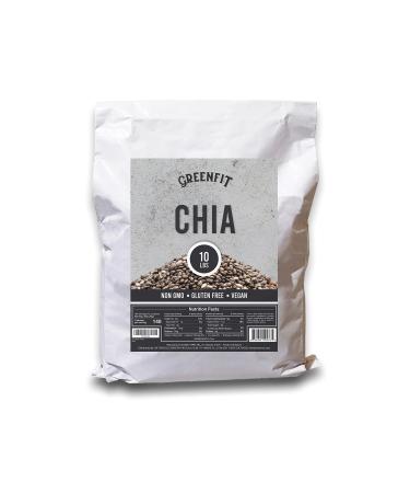 OA CHIA Now Greenfit | Bulk Chia (10lb) 10 Pound (Pack of 1)