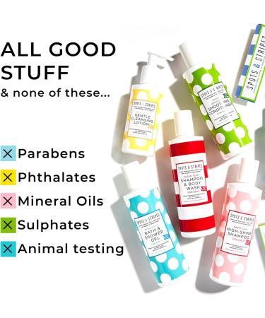 Spots & Stripes Gentle Cleansing Lotion for Boys | Skin Goals Face Wash for Teens | Blemish-Fighting with Coconut & Chamomile | 150ml - Buy Online on GoSupps.com