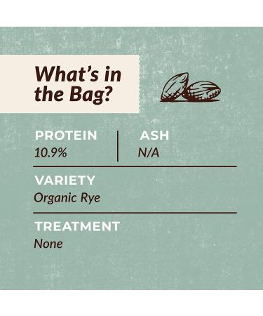 Organic Rye Berries - 100% Natural - 25 lbs - Pack of 1 - Buy Online on GoSupps.com