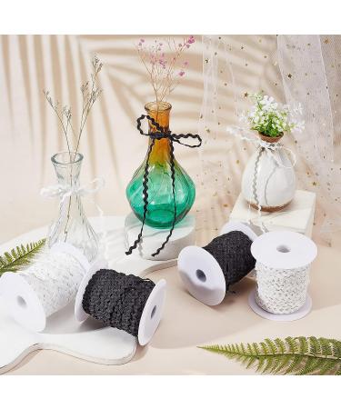 GORGECRAFT 3.5mm White Rick Rack Trim Ribbon - 50 Yard Sewing Fringe for Flower Making & Wedding Party - Lace Ribbon Craft - Buy Online on GoSupps.com