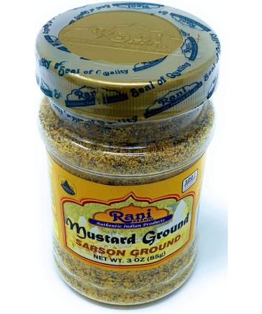 Rani Mustard Seeds Ground Powder Spice (Rai Sarson) 3oz (85g) All Natural Gluten Friendly | NON-GMO | Vegan | Indian Origin - Buy Online on GoSupps.com