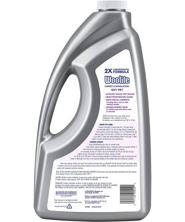 Bissell 1255 Woolite 2X Pet & Oxy Carpet Cleaner 64oz - Professional Strength Formula - Buy Online on GoSupps.com