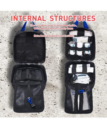 Buy Medical Tactical Bags & EMT IFAK Rip-Away Utility Pouch | Camping Hunting Hiking Supplies - Blue/Black - Buy Online on GoSupps.com