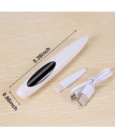 Hausdec Electric Heated Eyelash Curler USB Charge Makeup Curling Kit Long Lasting Natural Eye Lash Curler White - Buy Online on GoSupps.com
