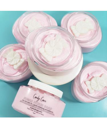 Candy Cane Peppermint Whipped Sugar Scrub Soap. Christmas stocking stuffers. Holiday gifts - Buy Online on GoSupps.com
