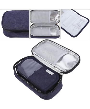Healifty Insulated Diabetic Insulin Cooler Bag - Portable Organizer for Insulin Pens & Vials - Navy - Buy Online on GoSupps.com