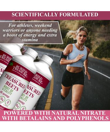 Buried Treasure Treasured Beets 16oz 48 Servings Nitric Oxide Supporting Superfood Supplement - Buy Online on GoSupps.com