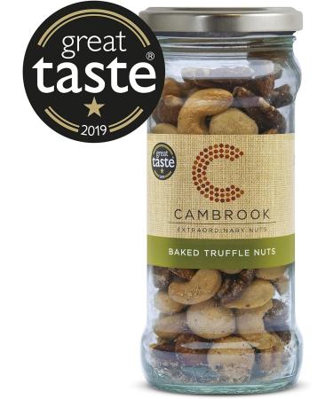 Cambook Baked Truffle Nuts 175g Jar - Premium Quality | Gluten-Free Vegan Black Truffle Almonds with Sea Salt - Buy Online on GoSupps.com