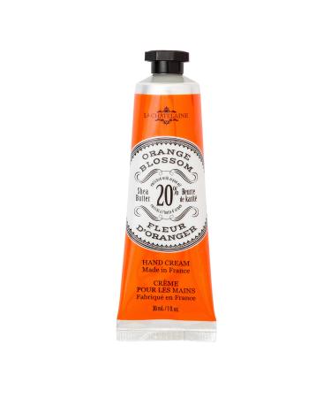 La Chatelaine 20% Shea Butter Hand Cream  Travel Size 1 fl oz with Organic Argan Oil  Moisturizing  Nourishing  Repairing  Non-Greasy Formula  Made in France  Paraben Free (Orange Blossom)