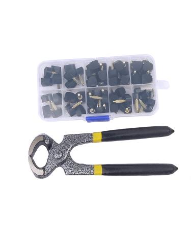 32 Pairs High Heel Tips Replacement Shoes Repair Caps  High Heel Repair Tool Kits for Women  Dowels Repair Tips Pin Kit with Stiletto Remove Pliers  8 Different Size (8-12.5mm)