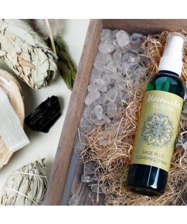 Sage Spray Bundle - White Sage Smudge Spray and Soap Kit for Cleansing Negativity - Moonwater Elixirs - 4 Ounce - Buy Online on GoSupps.com