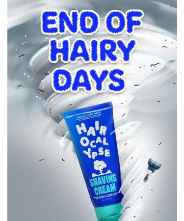 Hairocalypse Shaving Cream - Foamy Menthol Rich Lather for Smooth Shave | Ideal for Sensitive Skin | 6 fl. oz | Value Pack - Buy Online on GoSupps.com
