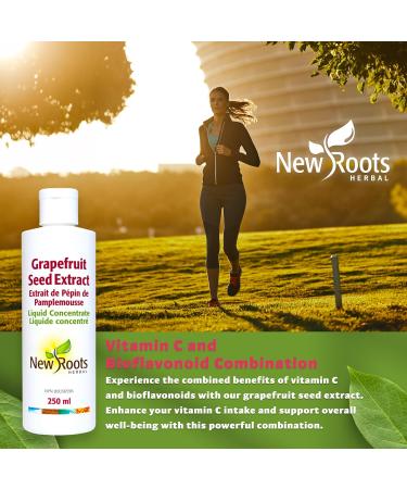 New Roots Herbal - GSE Grapefruit Seed Extract - 250ml - Grapefruit Concentrate Liquid Vitamin C Bioflavonoids - Grapefruit Essential - Grapefruit Extract - High Concentrate Extract - Support Immune 250 ml (Pack of 1) - Buy Online on GoSupps.com