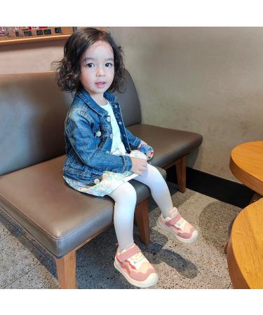 LACOFIA Baby Girls First Walker Shoes | Toddler Sneaker Anti-Slip Rubber Sole - Pink - Size 4.5 UK - Buy Online on GoSupps.com