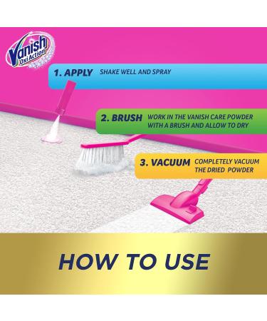 Vanish Carpet Cleaner + Upholstery Gold Power Foam Shampoo Large Area Cleaning 600 ml (Pack of 2) 1 ml (Pack of 2) - Buy Online on GoSupps.com
