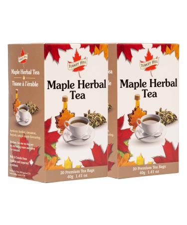 Turkey Hill Sugarbush Premium 100% Pure Canadian Maple Infused Herbal Tea 2 Pack Herbal Maple