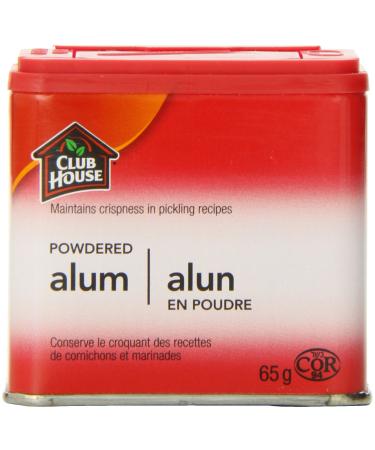 Club House Quality Natural Herbs & Spices Powdered Alum Plastic Can 65g