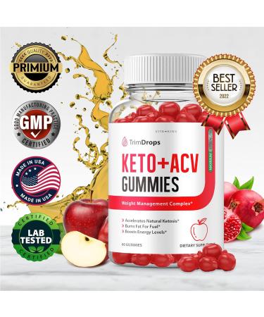 Trim Drops Keto ACV Gummies - Advanced Ketosis Formula (60 Gummies) - Buy Online on GoSupps.com