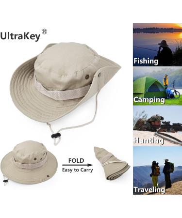 UltraKey Boonie Hat - Classic Bush & Fisherman Hats | Stylish Sun & Bucket Caps in Army Combat Style - One Size Fits All - Buy Online on GoSupps.com