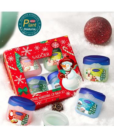 Natural Lip Balm & Exfoliator Set | Nourishing Treatment for Dry Dark Lips | Perfect Christmas Gift for Women & Girls - Buy Online on GoSupps.com