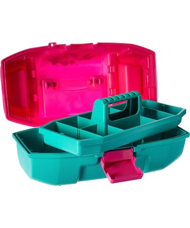 Plano Youth Tackle Box with Tray | Premium Magenta/Teal Tackle Storage for Kids - Buy Online on GoSupps.com
